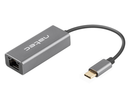 Karta sieciowa Natec KARTA SIECIOWA CRICKET USB-C 3.1 1X RJ45 1GB NA KABLU